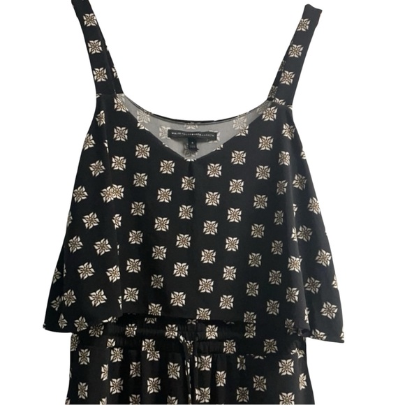 WHBM Dressy Floral Printed Tank Jumpsuit in Black Size Large -- WOW WOW WOW!!! - Picture 5 of 11